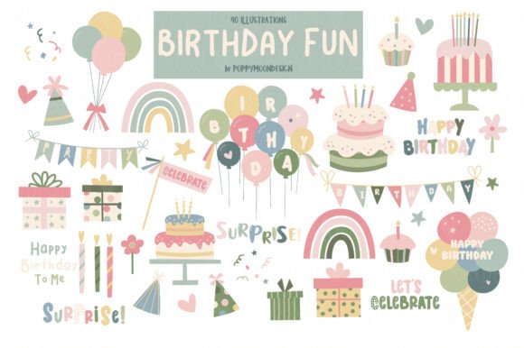 Download Birthday Fun Clipart Set - Birthday Collection