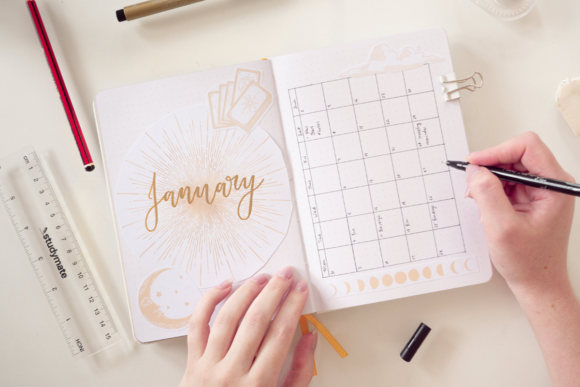 Download Plan It out: a Complete Celestial-Themed Monthly Bullet Journal Set Up - Complete Collection