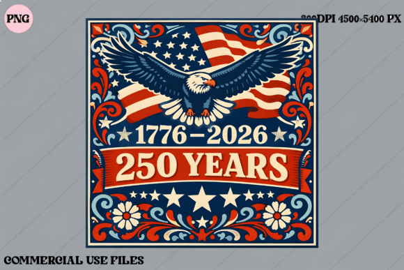 Download USA 250 Years Eagle Flag Graphic Design - Graphic Collection