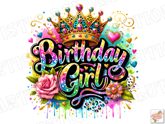 Download Birthday Girl Png Floral Birthday Png - Birthday Collection
