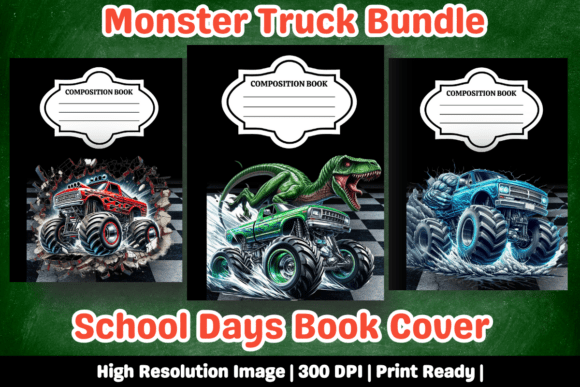 Download Monster Truck Composition Book Covers - Book covers Collection
