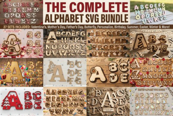 Download The Complete Alphabet SVG Bundle - Complete Collection