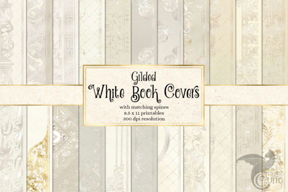 Download Gilded White Book Covers - Book covers Collection
