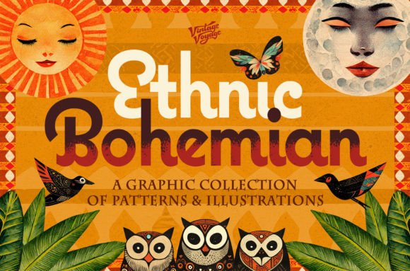 Download VVDS Ethnic Bohemian Graphic Collection - Graphic Collection