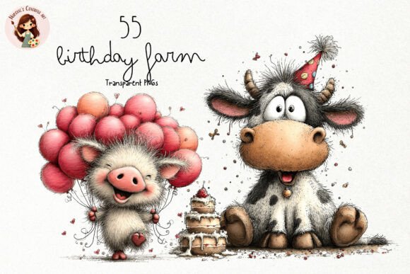 Download Whimsical Birthday Farm PNG Clipart - Premium Resources