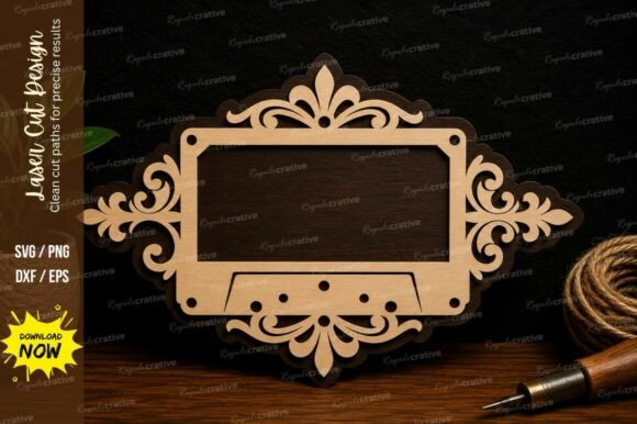 Download Legant Decorative Name Frame Laser Cut - Legant Collection