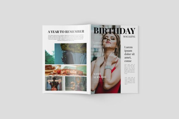 Download Birthday Magazine Template - Birthday Collection
