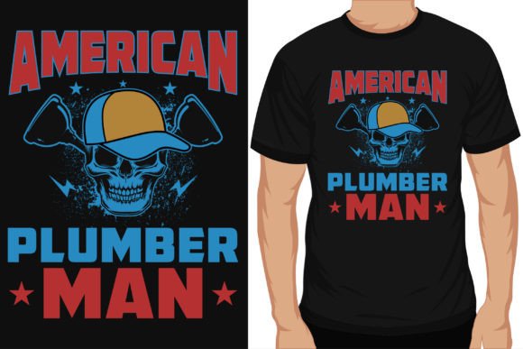 Download American Plumber Man Graphics Tshirt Des - Graphic Collection